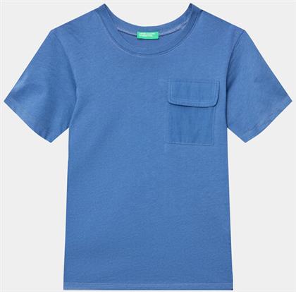 T-SHIRT 3096G1097 ΜΠΛΕ REGULAR FIT BENETTON