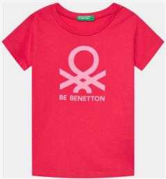 T-SHIRT 3096G10D7 ΡΟΖ REGULAR FIT BENETTON