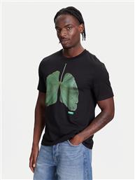 T-SHIRT 3BL0U10AG ΜΑΥΡΟ RELAXED FIT BENETTON