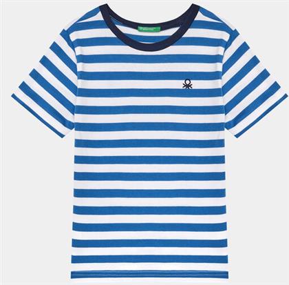 T-SHIRT 3EJGG10CZ ΜΠΛΕ REGULAR FIT BENETTON