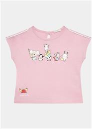 T-SHIRT 3I1XA102W ΡΟΖ REGULAR FIT BENETTON