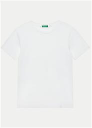 T-SHIRT 3I1XC109W ΛΕΥΚΟ REGULAR FIT BENETTON