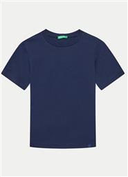 T-SHIRT 3I1XC109W ΣΚΟΥΡΟ ΜΠΛΕ REGULAR FIT BENETTON