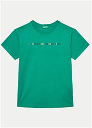 T-SHIRT 3I1XC10JL ΠΡΑΣΙΝΟ REGULAR FIT BENETTON