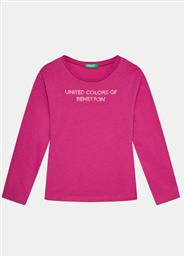 T-SHIRT 3I1XC10JS ΡΟΖ REGULAR FIT BENETTON