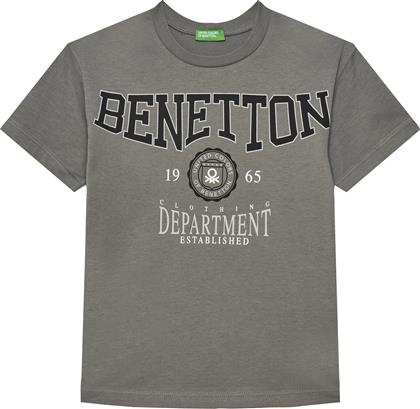 T-SHIRT 3I1XC10N3 ΓΚΡΙ REGULAR FIT BENETTON
