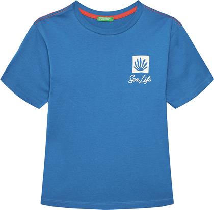 T-SHIRT 3I1XC10P4 ΜΠΛΕ OVERSIZE BENETTON