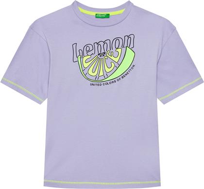 T-SHIRT 3I1XC10P6 ΜΩΒ REGULAR FIT BENETTON