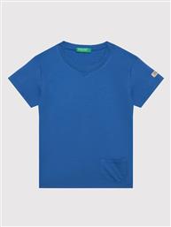 T-SHIRT 3I1XG100M ΜΠΛΕ REGULAR FIT BENETTON από το MODIVO