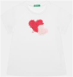 T-SHIRT 3I1XG10E1 ΛΕΥΚΟ REGULAR FIT BENETTON