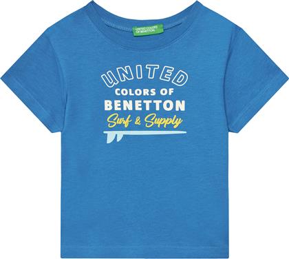 T-SHIRT 3I1XG10JO ΜΠΛΕ REGULAR FIT BENETTON