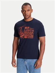 T-SHIRT 3I1XU10A4 ΣΚΟΥΡΟ ΜΠΛΕ RELAXED FIT BENETTON