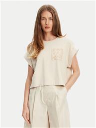 T-SHIRT 3IFVD10AF ΜΠΕΖ BOXY FIT BENETTON