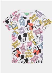 T-SHIRT 3KWVG10B0 ΕΓΧΡΩΜΟ REGULAR FIT BENETTON