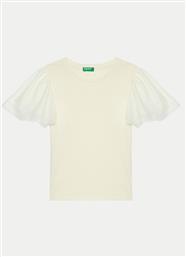 T-SHIRT 3Q8DC10LW ΕΚΡΟΥ REGULAR FIT BENETTON