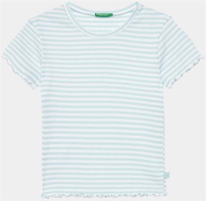 T-SHIRT 3W5BC10H7 ΜΠΛΕ REGULAR FIT BENETTON