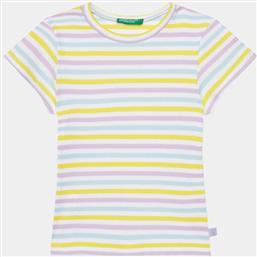 T-SHIRT 3W5BG10D4 ΕΓΧΡΩΜΟ SLIM FIT BENETTON