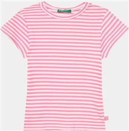 T-SHIRT 3W5BG10D4 ΡΟΖ SLIM FIT BENETTON