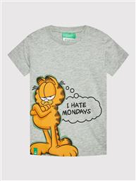 T-SHIRT GARFIELD 3096G103U ΓΚΡΙ REGULAR FIT BENETTON