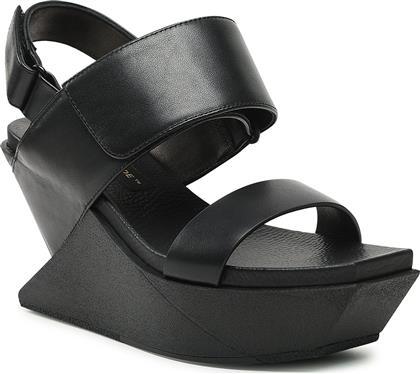 ΣΑΝΔΑΛΙΑ DELTA WEDGE SANDAL 104130116 ΜΑΥΡΟ UNITED NUDE