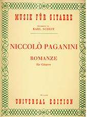 PAGANINI NICCOLO - ROMANZE FUR GITARRE UNIVERSAL