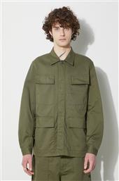 ΜΠΟΥΦΑΝ MW FATIGUE JACKET ΧΡΩΜΑ: ΠΡΑΣΙΝΟ, 166.LIGHT.OLIVE UNIVERSAL WORKS