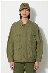 ΜΠΟΥΦΑΝ PARACHUTE FIELD JACKET ΧΡΩΜΑ: ΠΡΑΣΙΝΟ, 30115.OLIVE UNIVERSAL WORKS