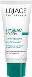 HYSEAC HYDRA SOOTHING CREAM ΛΕΠΤΟΡΡΕΥΣΤΗ ΚΑΤΑΠΡΑΥΝΤΙΚΗ ΚΡΕΜΑ ΠΟΥ ΘΡΕΦΕΙ, ΕΝΥΔΑΤΩΝΕΙ & ΕΠΑΝΟΡΘΩΝΕΙ ΤΟ ΞΗΡΟ ΔΕΡΜΑ 40ML URIAGE