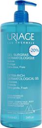 PROMO EXTRA RICH DERMATOLOGICAL GEL ΕΞΑΙΡΕΤΙΚΑ ΠΛΟΥΣΙΟ ΔΕΡΜΑΤΟΛΟΓΙΚΟ GEL ΚΑΘΑΡΙΣΜΟΥ ΓΙΑ ΠΡΟΣΩΠΟ & ΣΩΜΑ ΓΙΑ ΟΛΗ ΤΗΝ ΟΙΚΟΓΕΝΕΙΑ ΜΕ ΑΝΤΛΙΑ 1LT URIAGE