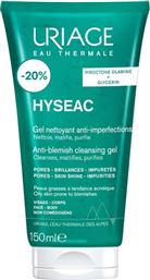 PROMO HYSEAC ANTI-BLEMISH CLEANSING GEL ΤΖΕΛ ΣΩΜΑΤΟΣ ΓΙΑ ΒΑΘΥ ΚΑΘΑΡΙΣΜΟ ΚΑΤΑ ΤΩΝ ΚΗΛΙΔΩΝ ΠΟΥ ΑΠΟΜΑΚΡΥΝΕΙ ΤΟΥΣ ΡΥΠΟΥΣ 150ML URIAGE