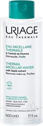 THERMAL MICELLAR WATER ΙΑΜΑΤΙΚΟ ΝΕΡΟ ΜΕ ΠΡΑΣΙΝΟ ΜΗΛΟ ΓΙΑ ΠΡΟΣΩΠΟ & ΜΑΤΙΑ, ΑΦΑΙΡΕΙ ΤΕΛΕΙΑ ΤΟ ΜΑΚΙΓΙΑΖ, ΚΑΤΑΛΛΗΛΟ ΓΙΑ ΜΙΚΤΗ ΠΡΟΣ ΛΙΠΑΡΗ ΕΠΙΔΕΡΜΙΔΑ 500ML URIAGE