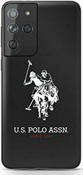 U.S. POLO BIG HORSE SILICONE CASE SAMSUNG GALAXY S21 ULTRA 5G G998 BLACK USHCS21LTPUHRBK US POLO