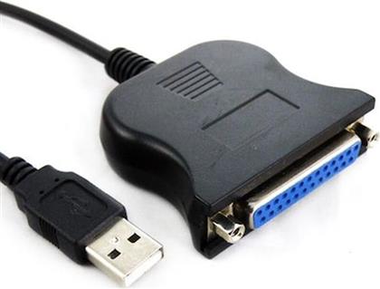 USB 2.0 TO DB25 25 PIN FEMALE PORT PRINT CONVERTER CABLE(BLACK)