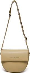 ΓΥΝΑΙΚΕΙΑ ΤΣΑΝΤΑ CROSSBODY ΜΕ ΜΕΤΑΛΛΙΚΟ ΛΟΓΟΤΥΠΟ - 46LVBS3XJ02/BIG ΚΑΦΕ VALENTINO