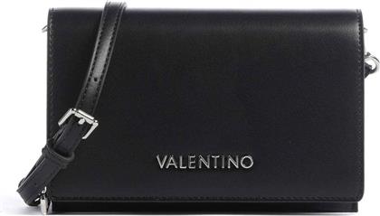ΓΥΝΑΙΚΕΙΑ ΤΣΑΝΤΑ CROSSBODY ΜΕ ΜΕΤΑΛΛΙΚΟ ΛΟΓΟΤΥΠΟ ''EMBER'' - 46LVBS9IE17/EMB ΜΑΥΡΟ VALENTINO