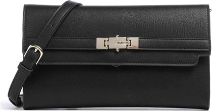 ΓΥΝΑΙΚΕΙΑ ΤΣΑΝΤΑ CROSSBODY ΜΕ ΜΕΤΑΛΛΙΚΟ ΛΟΓΟΤΥΠΟ ''FAE RE'' - 45LVBS9AD17/FAE ΜΑΥΡΟ VALENTINO