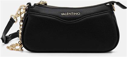 ΓΥΝΑΙΚΕΙΑ ΤΣΑΝΤΑ CROSSBODY ΜΕ ΜΕΤΑΛΛΙΚΟ ΛΟΓΟΤΥΠΟ ΚΑΙ ΑΛΥΣΙΔΑ ''ELLY'' - 46LVBS9IP13/ELL ΜΑΥΡΟ VALENTINO