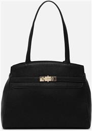 ΓΥΝΑΙΚΕΙΑ ΤΣΑΝΤΑ ΩΜΟΥ ΜΕ ΜΕΤΑΛΛΙΚΟ ΛΟΓΟΤΥΠΟ - 45LVBS9AD01/FAE ΜΑΥΡΟ VALENTINO