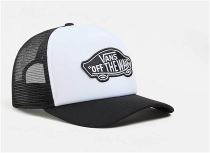 ΑΝΔΡΙΚΟ ΚΑΠΕΛΟ ΜΕ LOGO PATCH ''CLASSIC PATCH CURVED BILL TRUCKER'' - VN00066XY281 ΑΣΠΡΟΜΑΥΡΟ VANS