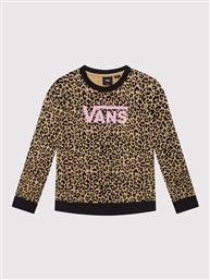 ΜΠΛΟΥΖΑ LEOPARD SPORT CREW VN0A7RRL ΚΑΦΕ REGULAR FIT VANS