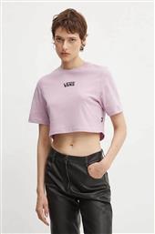 ΓΥΝΑΙΚΕΙΟ T-SHIRT CROPPED ΜΕ ΚΕΝΤΗΜΕΝΟ ΛΟΓΟΤΥΠΟ - VN000GFFD451 ΛΙΛΑ VANS