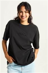 ΓΥΝΑΙΚΕΙΟ T-SHIRT ΜΕ ΚΕΝΤΗΜΕΝΟ ΛΟΓΟΤΥΠΟ LOOSE FIT ''ESSENTIAL'' - VN000RANBLK1 ΜΑΥΡΟ VANS