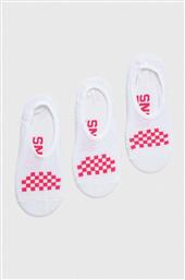 ΚΑΛΤΣΕΣ 3-PACK ΧΡΩΜΑ: ΑΣΠΡΟ VANS