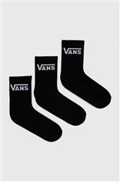 ΚΑΛΤΣΕΣ 3-PACK ΧΡΩΜΑ: ΜΑΥΡΟ VANS από το ANSWEAR