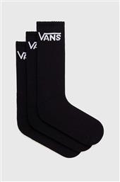 ΚΑΛΤΣΕΣ 3-PACK ΧΡΩΜΑ: ΜΑΥΡΟ VANS