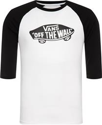 LONGSLEEVE RAGLAN ATHLETIC VN000XXMYB21 ΛΕΥΚΟ SLIM FIT VANS