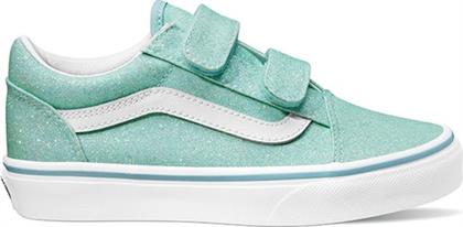 ΠΑΙΔΙΚΑ ΠΑΠΟΥΤΣΙΑ ΓΙΑ ΚΟΡΙΤΣΙΑ OLD SKOOL GLITTER MINT - ΜΠΛΕ VANS