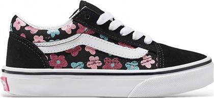 ΠΑΙΔΙΚΑ SNEAKERS ''OLD SKOOL FLOWER POWER'' (27-34) - 354294 ΜΑΥΡΟ VANS