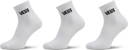 ΣΕΤ 3 ΖΕΥΓΑΡΙΑ ΨΗΛΕΣ ΚΑΛΤΣΕΣ ΓΥΝΑΙΚΕΙΕΣ CLASSIC HALF CREW SOCK VN00073EWHT1 ΛΕΥΚΟ VANS