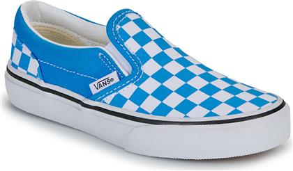 SLIP ON CLASSIC SLIP-ON COLOR THEORY CHECKERBOARD BRIGHT AZURE VANS